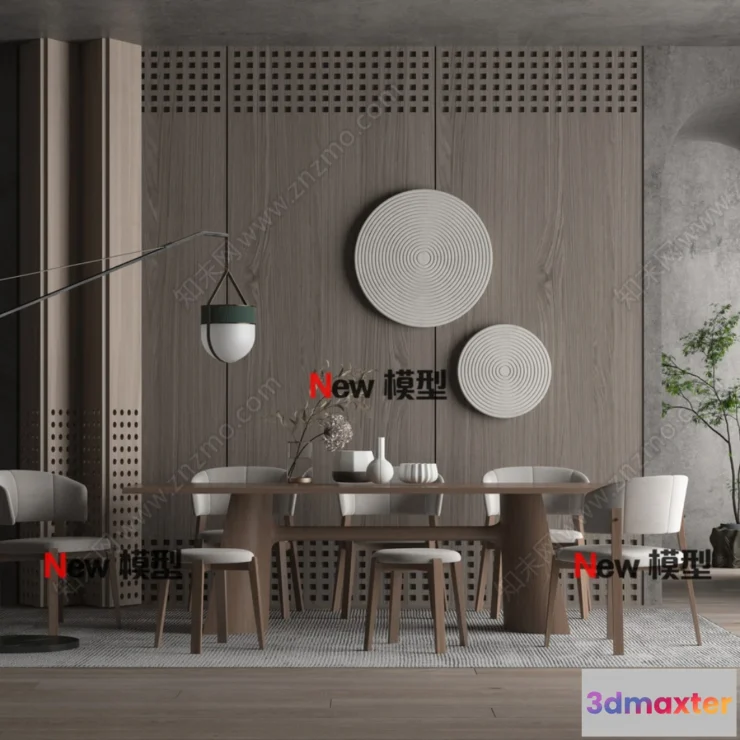 1249822 - 3D SCENES - WABI SABI STYLE - VRAY  CORONA - 3D MODEL - 6035