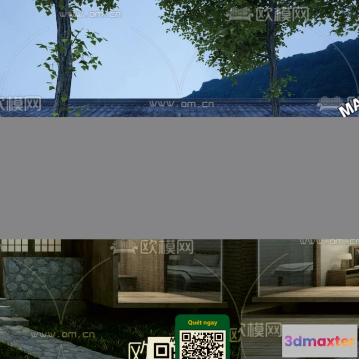 1249840 - 3D SCENES - WABI SABI STYLE - VRAY  CORONA - 3D MODEL - 6044