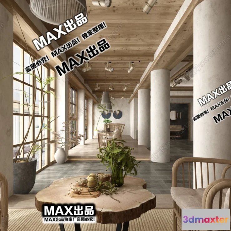 1249846 - 3D SCENES - WABI SABI STYLE - VRAY  CORONA - 3D MODEL - 6047