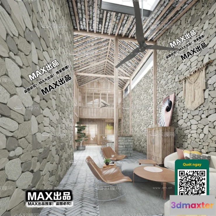 1249850 - 3D SCENES - WABI SABI STYLE - VRAY  CORONA - 3D MODEL - 6049