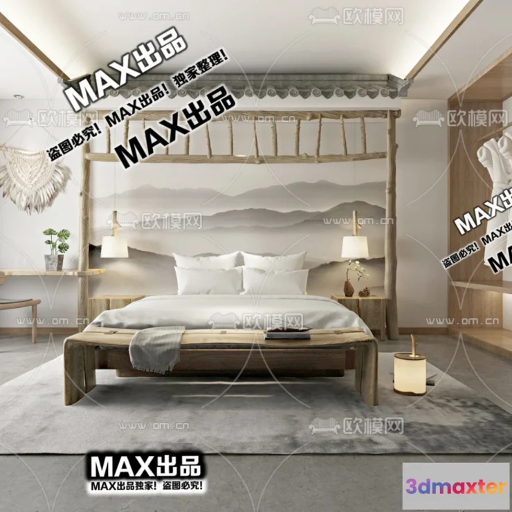 1249852 - 3D SCENES - WABI SABI STYLE - VRAY  CORONA - 3D MODEL - 6050