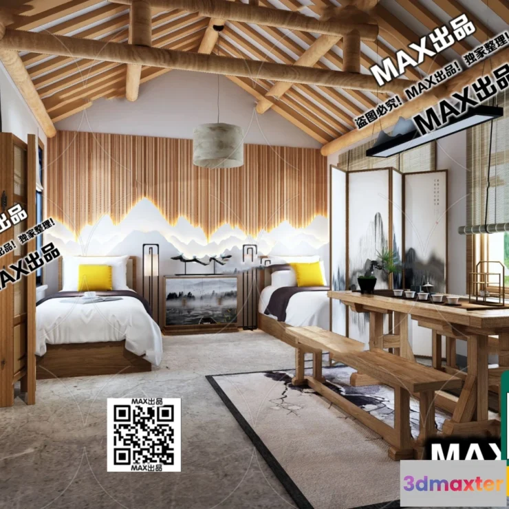 1249886 - 3D SCENES - WABI SABI STYLE - VRAY  CORONA - 3D MODEL - 6067