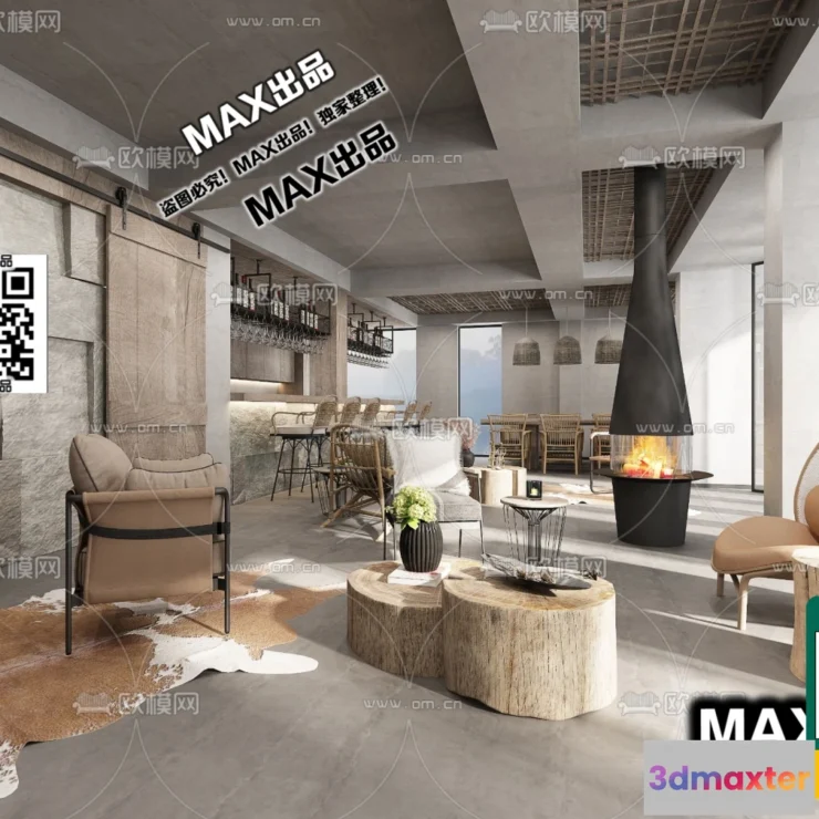 1249898 - 3D SCENES - WABI SABI STYLE - VRAY  CORONA - 3D MODEL - 6073