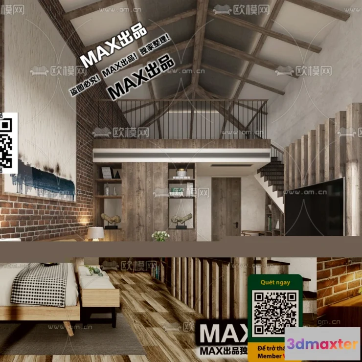 1249904 - 3D SCENES - WABI SABI STYLE - VRAY  CORONA - 3D MODEL - 6076