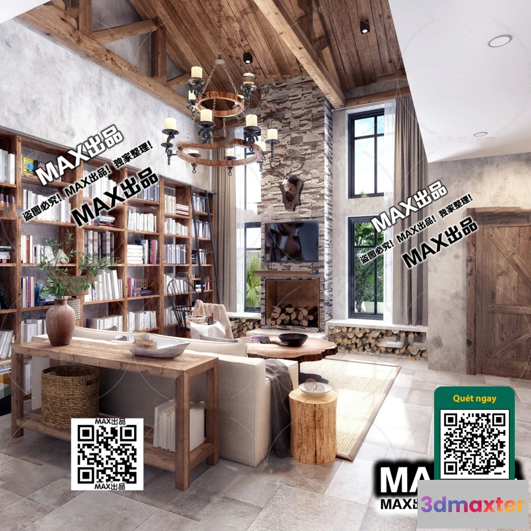 1249906 - 3D SCENES - WABI SABI STYLE - VRAY  CORONA - 3D MODEL - 6077