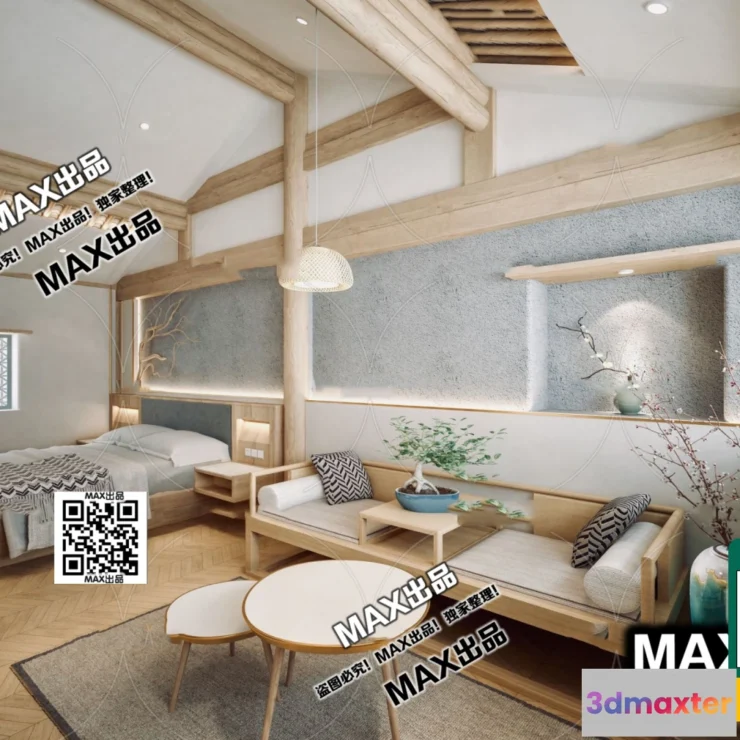 1249908 - 3D SCENES - WABI SABI STYLE - VRAY  CORONA - 3D MODEL - 6078