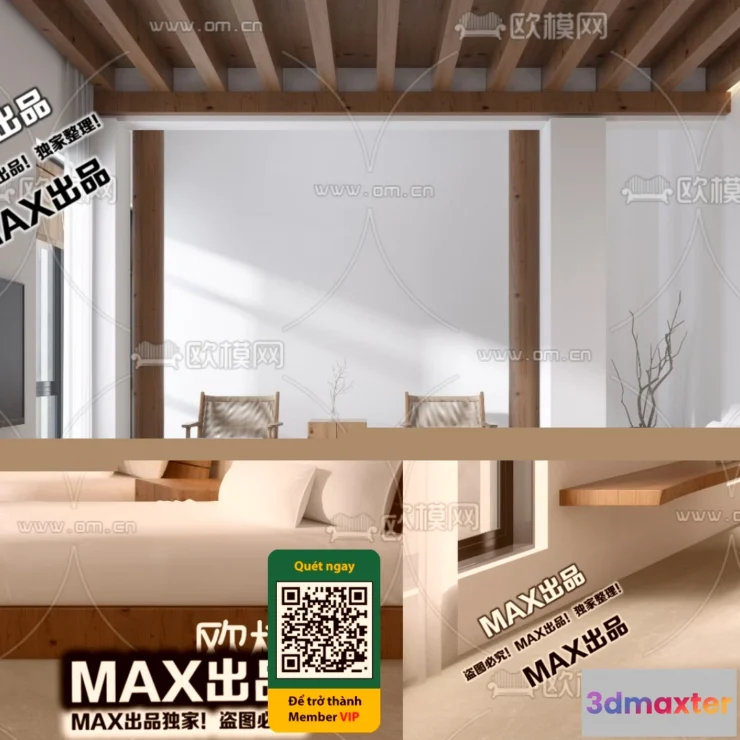 1249944 - 3D SCENES - WABI SABI STYLE - VRAY  CORONA - 3D MODEL - 6096