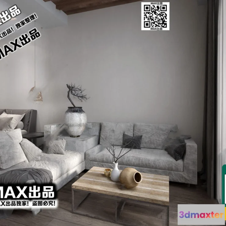 1249958 - 3D SCENES - WABI SABI STYLE - VRAY  CORONA - 3D MODEL - 6103