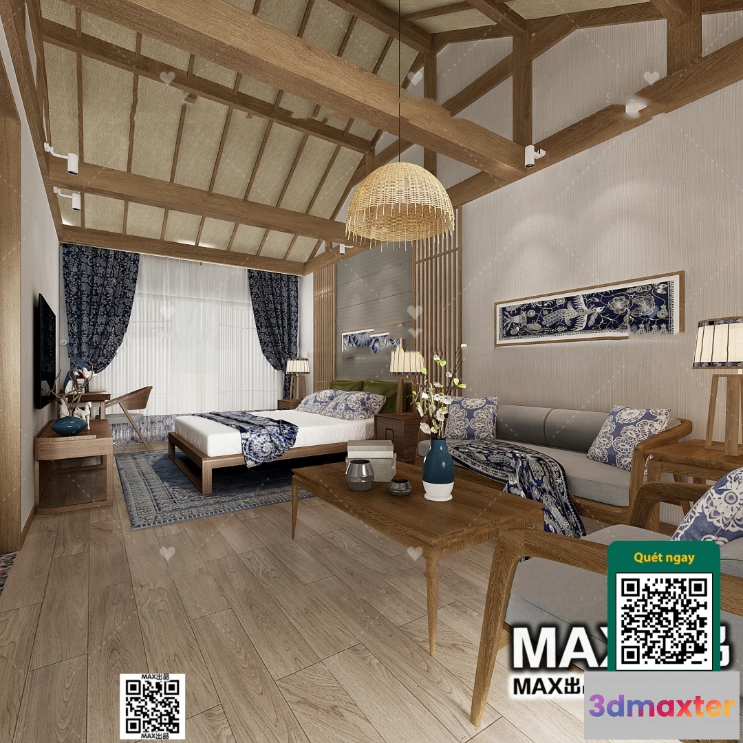 1249964 - 3D SCENES - WABI SABI STYLE - VRAY  CORONA - 3D MODEL - 6106