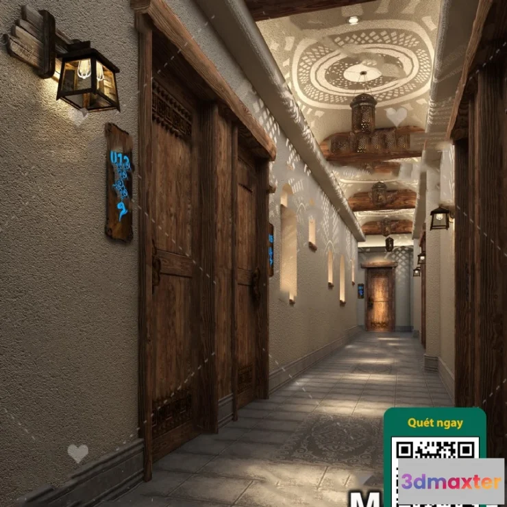 1249982 - 3D SCENES - WABI SABI STYLE - VRAY  CORONA - 3D MODEL - 6115