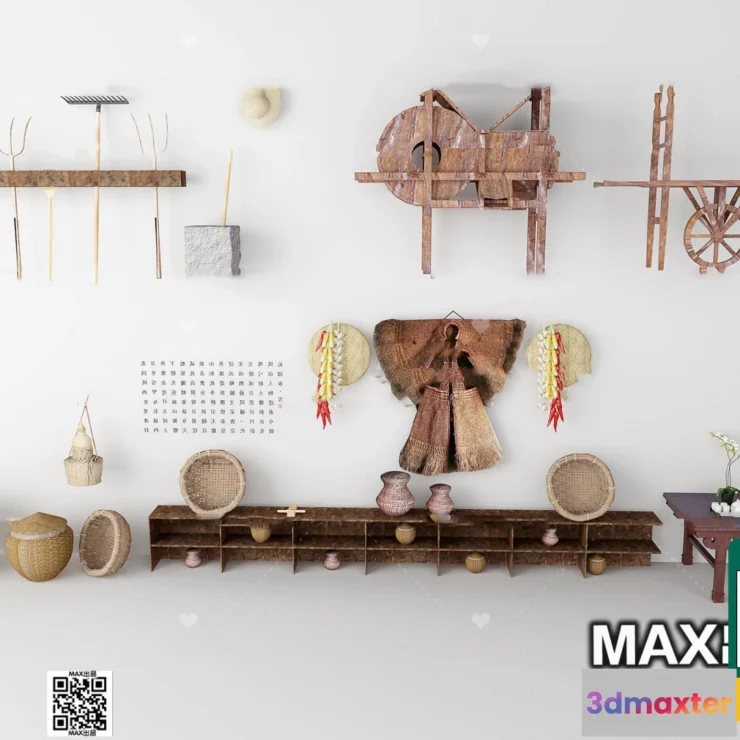 1249988 - 3D SCENES - WABI SABI STYLE - VRAY  CORONA - 3D MODEL - 6118