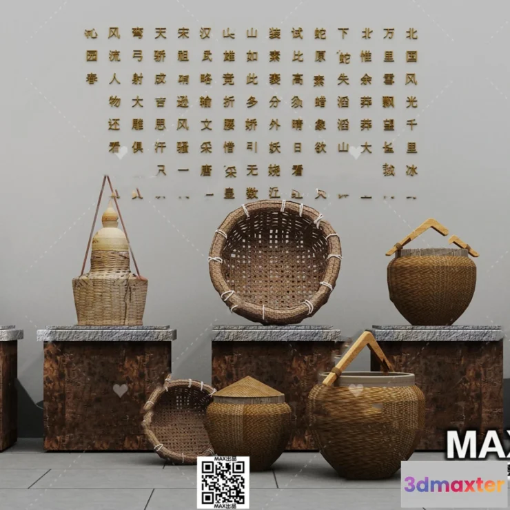1249990 - 3D SCENES - WABI SABI STYLE - VRAY  CORONA - 3D MODEL - 6119