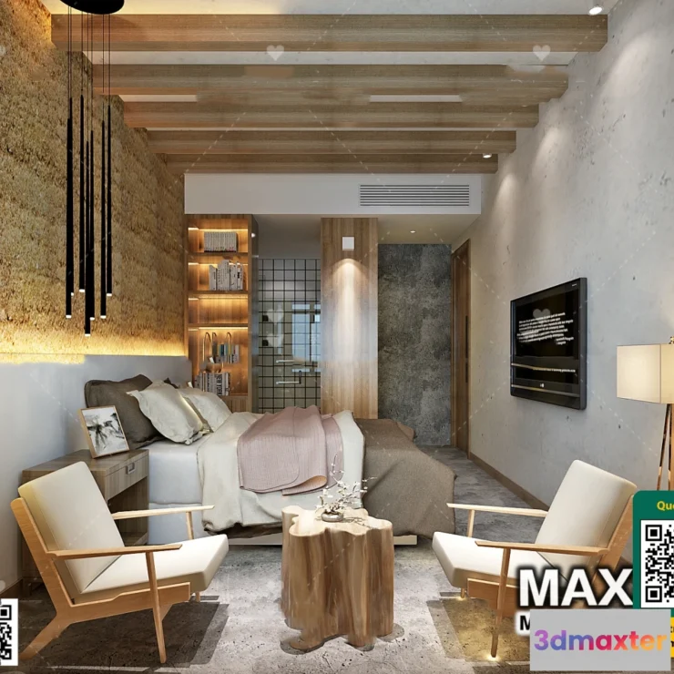 1250000 - 3D SCENES - WABI SABI STYLE - VRAY  CORONA - 3D MODEL - 6124