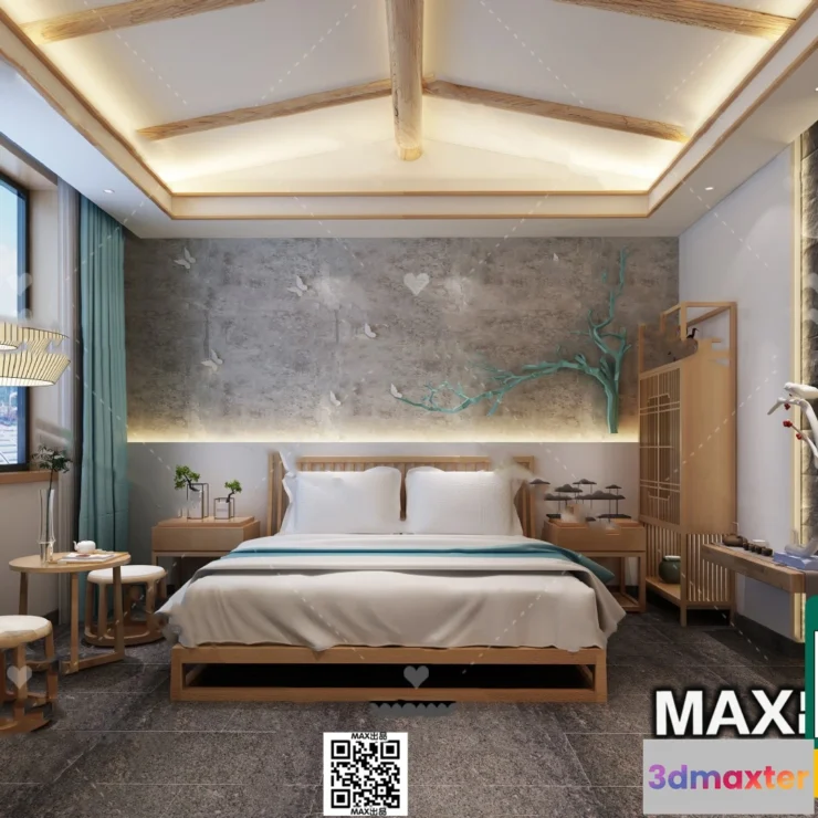 1250010 - 3D SCENES - WABI SABI STYLE - VRAY  CORONA - 3D MODEL - 6129