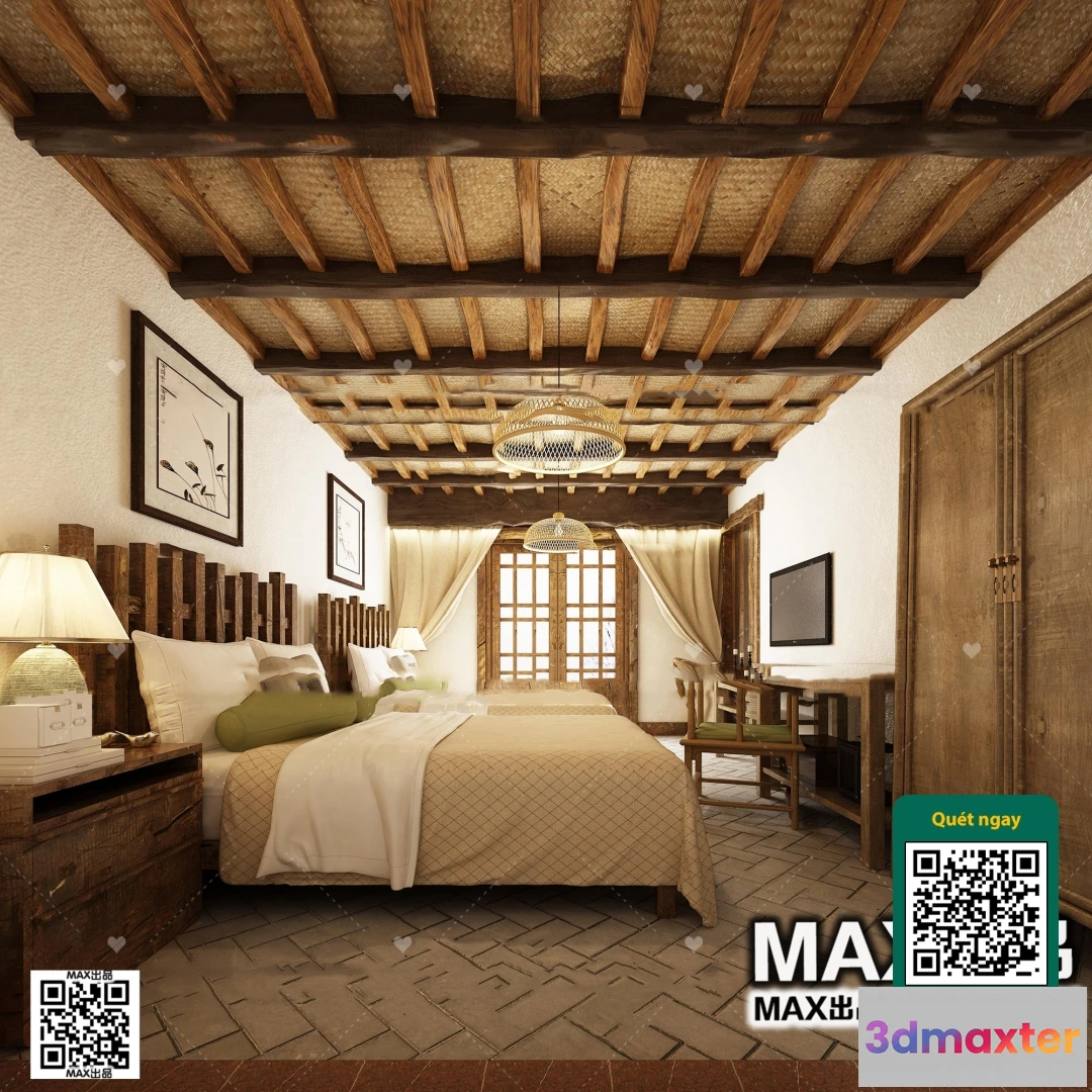 1250016 - 3D SCENES - WABI SABI STYLE - VRAY  CORONA - 3D MODEL - 6132