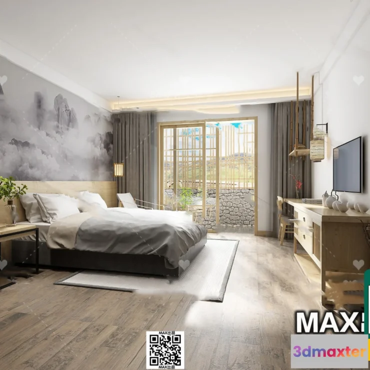 1250034 - 3D SCENES - WABI SABI STYLE - VRAY  CORONA - 3D MODEL - 6141