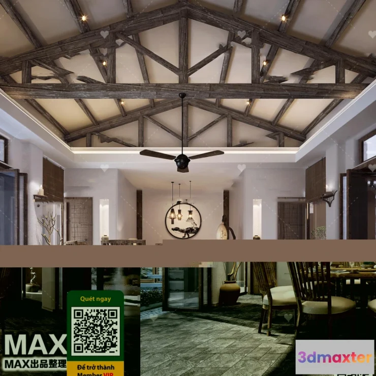 1250064 - 3D SCENES - WABI SABI STYLE - VRAY  CORONA - 3D MODEL - 6156