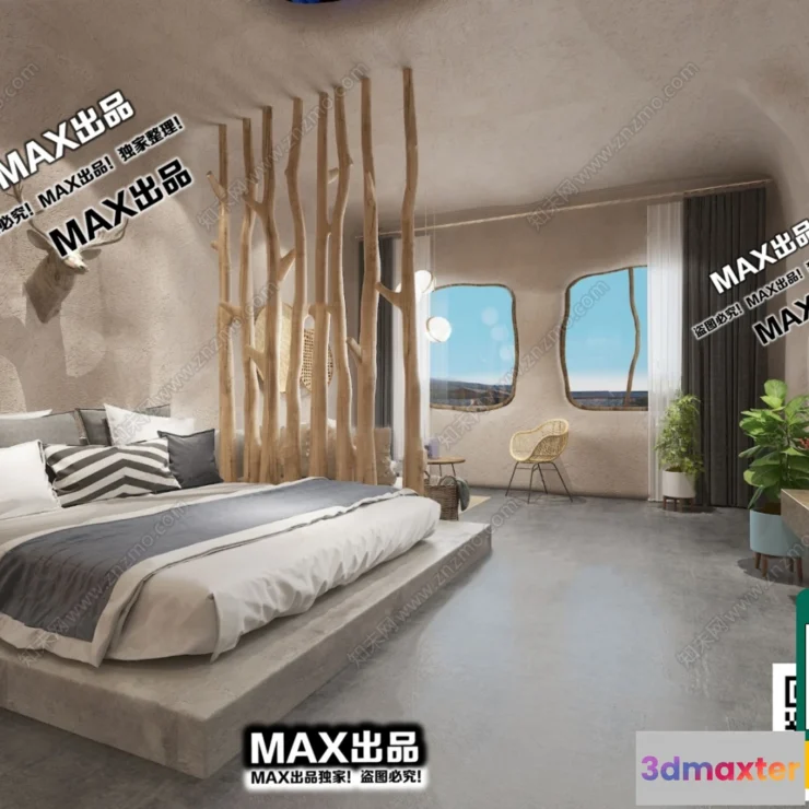 1250070 - 3D SCENES - WABI SABI STYLE - VRAY  CORONA - 3D MODEL - 6159