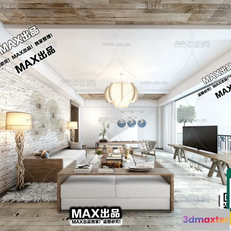 1250072 - 3D SCENES - WABI SABI STYLE - VRAY  CORONA - 3D MODEL - 6160