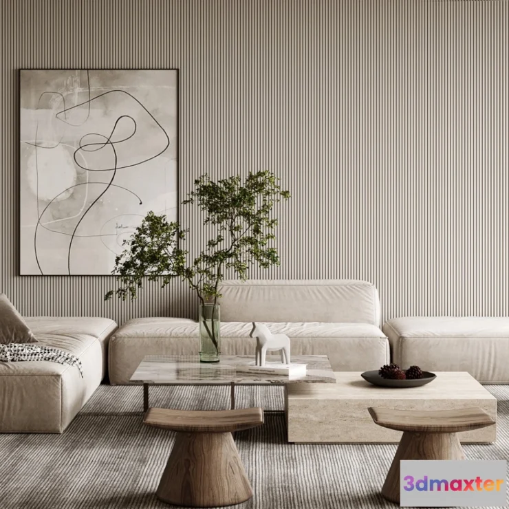 1250170 - 3D SCENES - WABI SABI STYLE - VRAY  CORONA - 3D MODEL - 6209