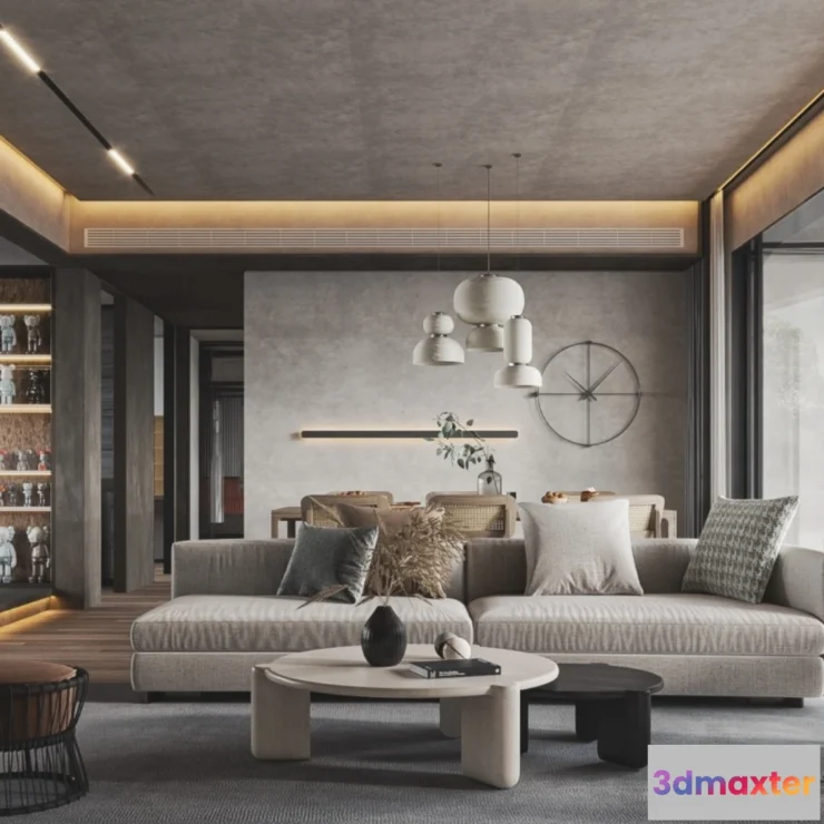 1250182 - 3D SCENES - WABI SABI STYLE - VRAY  CORONA - 3D MODEL - 6215