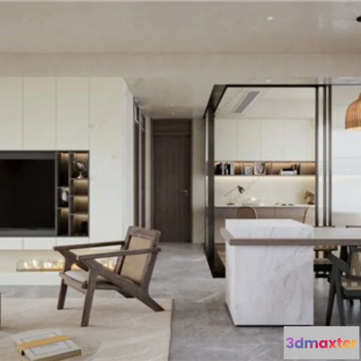 1250224 - 3D SCENES - WABI SABI STYLE - VRAY  CORONA - 3D MODEL - 6236