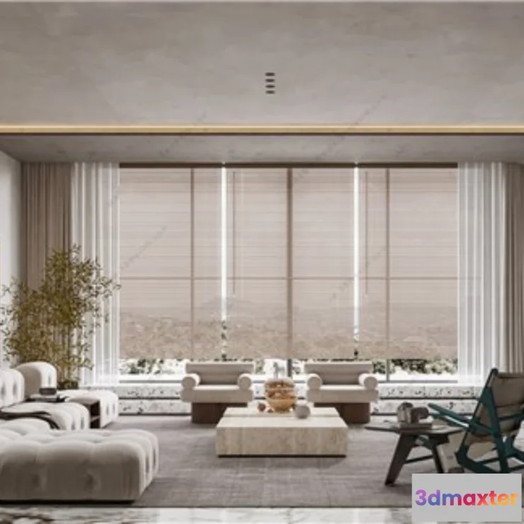 1250230 - 3D SCENES - WABI SABI STYLE - VRAY  CORONA - 3D MODEL - 6239