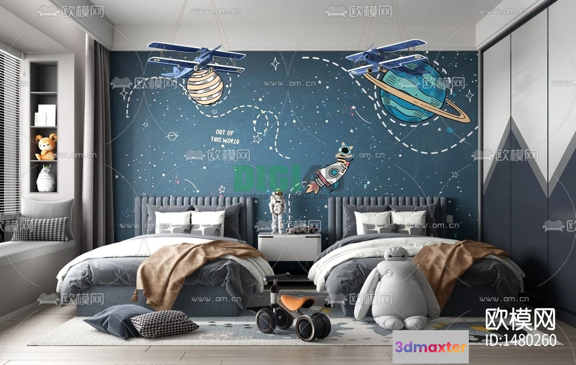 1111892 - Children Room 3D Scenes - 1221