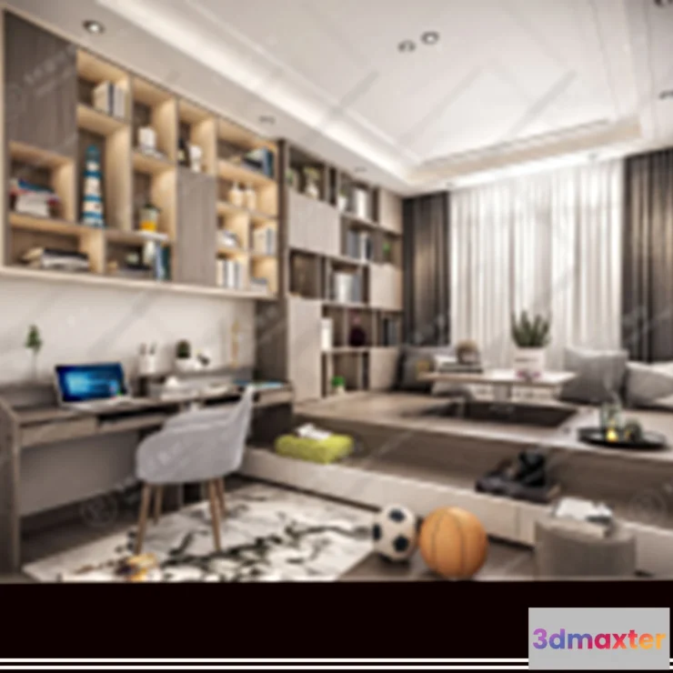 1114796 - CHILDREN ROOM 3D SCENES - VRAY RENDER - 01