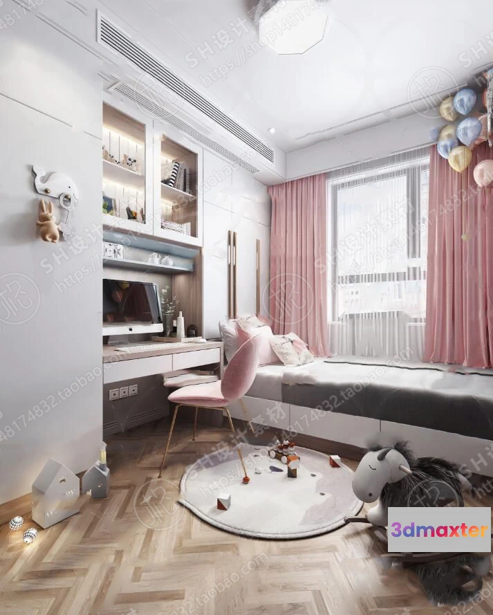 1114824 - CHILDREN ROOM 3D SCENES - VRAY RENDER - 15
