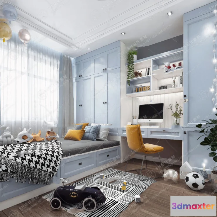 1114826 - CHILDREN ROOM 3D SCENES - VRAY RENDER - 16