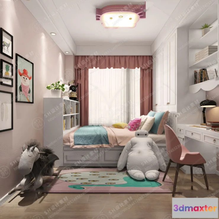 1114856 - CHILDREN ROOM 3D SCENES - VRAY RENDER - 31
