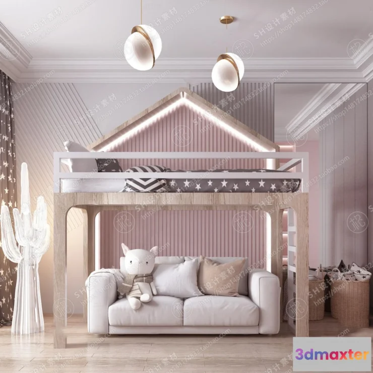 1114868 - CHILDREN ROOM 3D SCENES - VRAY RENDER - 37