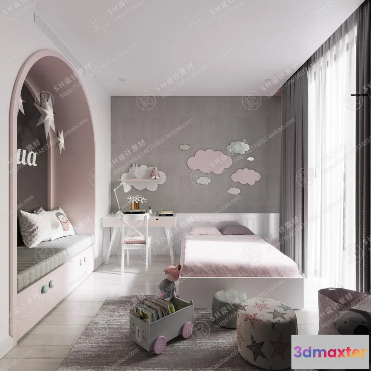 1114870 - CHILDREN ROOM 3D SCENES - VRAY RENDER - 38