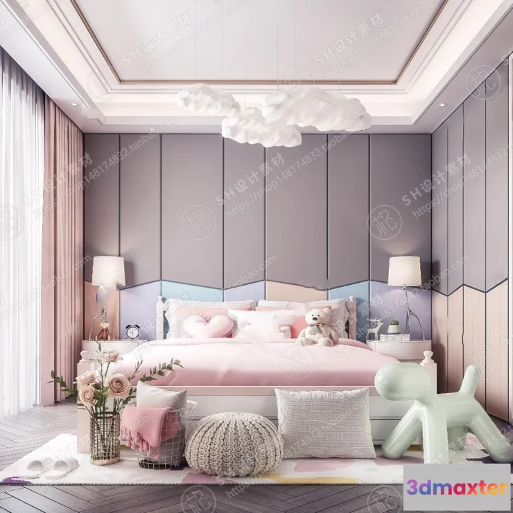 1114882 - CHILDREN ROOM 3D SCENES - VRAY RENDER - 44