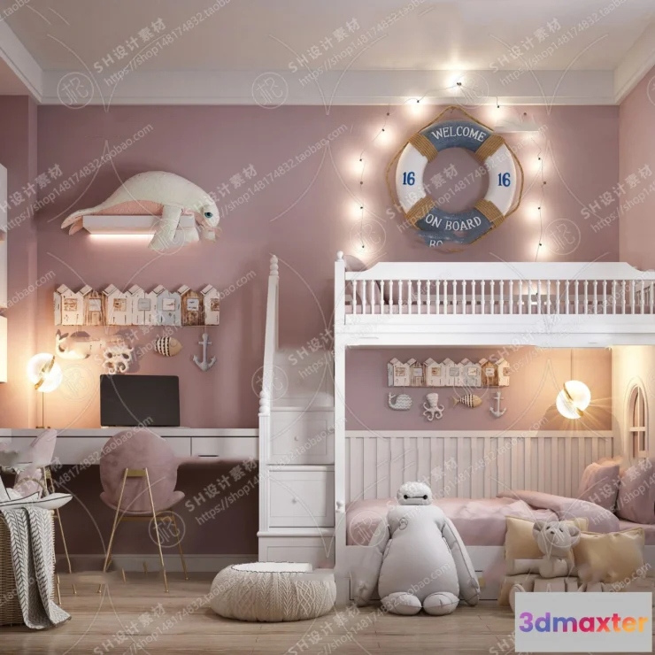 1114886 - CHILDREN ROOM 3D SCENES - VRAY RENDER - 46