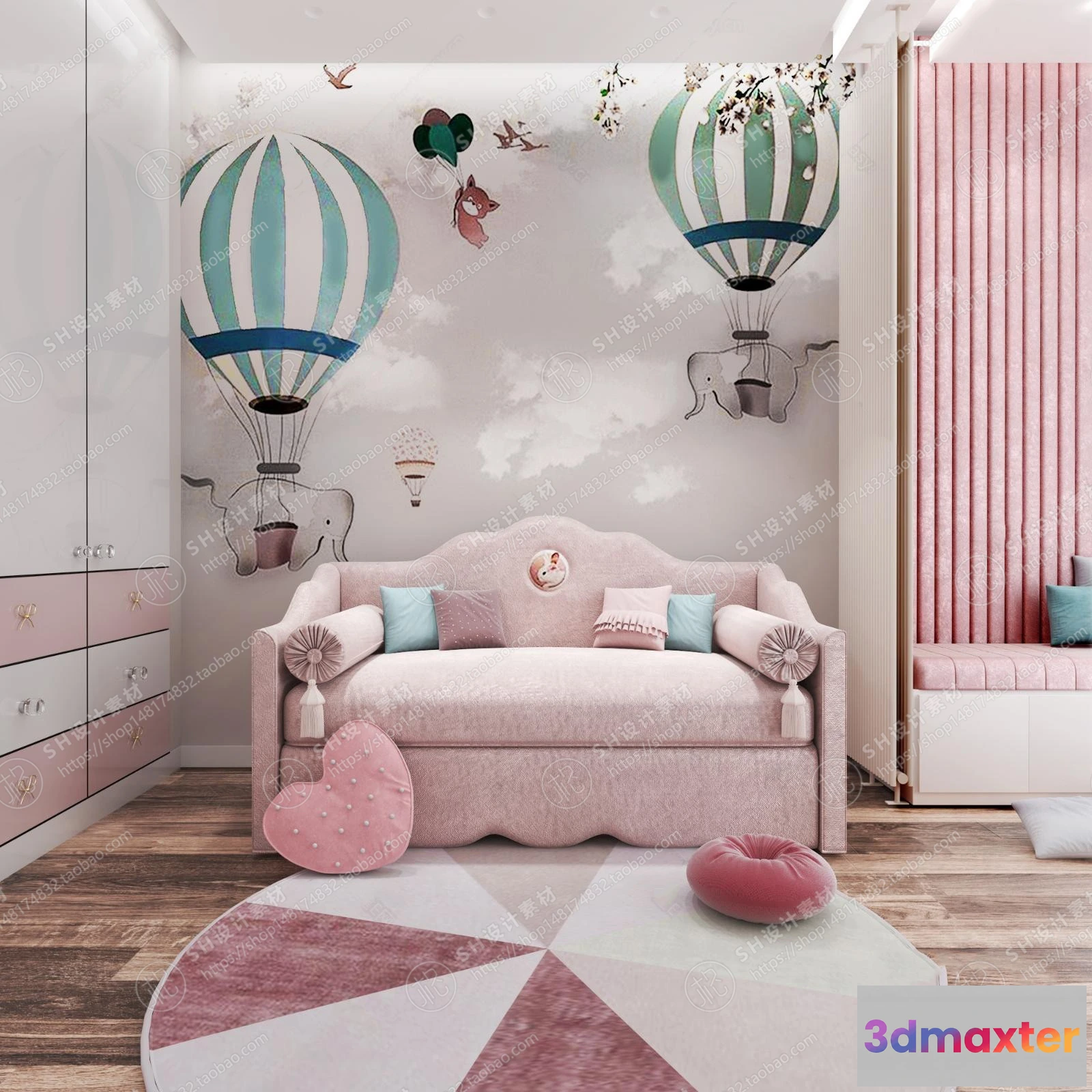 1114896 - CHILDREN ROOM 3D SCENES - VRAY RENDER - 51