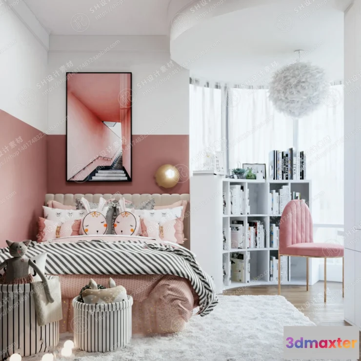 1114898 - CHILDREN ROOM 3D SCENES - VRAY RENDER - 52