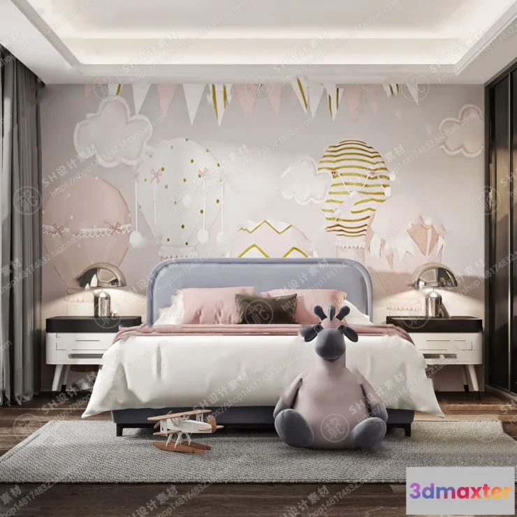 1114924 - CHILDREN ROOM 3D SCENES - VRAY RENDER - 65