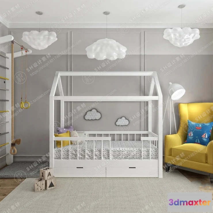 1114932 - CHILDREN ROOM 3D SCENES - VRAY RENDER - 69