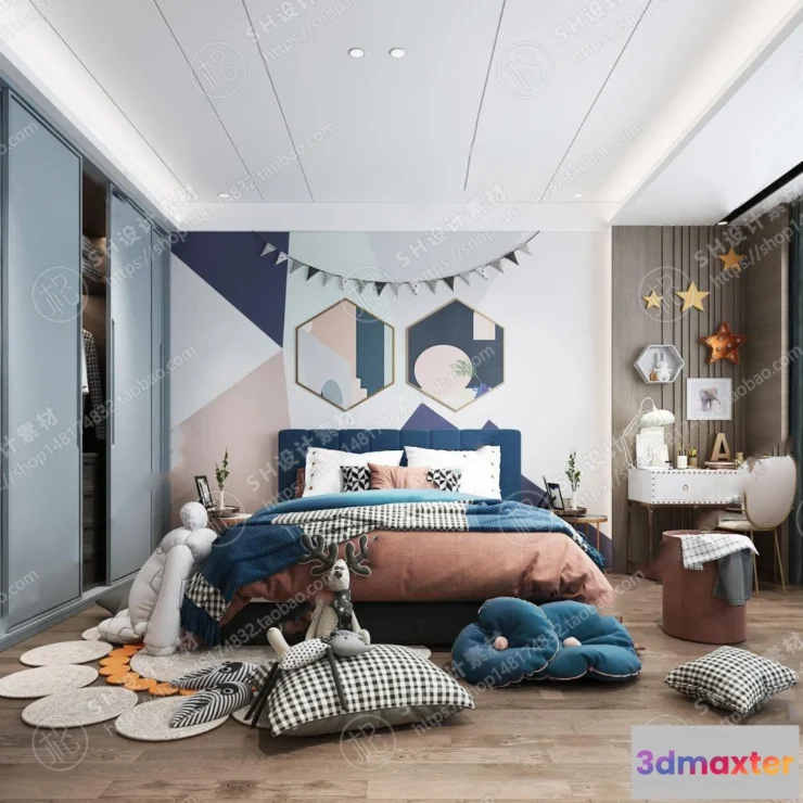 1114944 - CHILDREN ROOM 3D SCENES - VRAY RENDER - 75