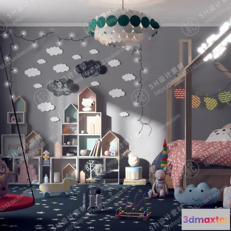 1114948 - CHILDREN ROOM 3D SCENES - VRAY RENDER - 77