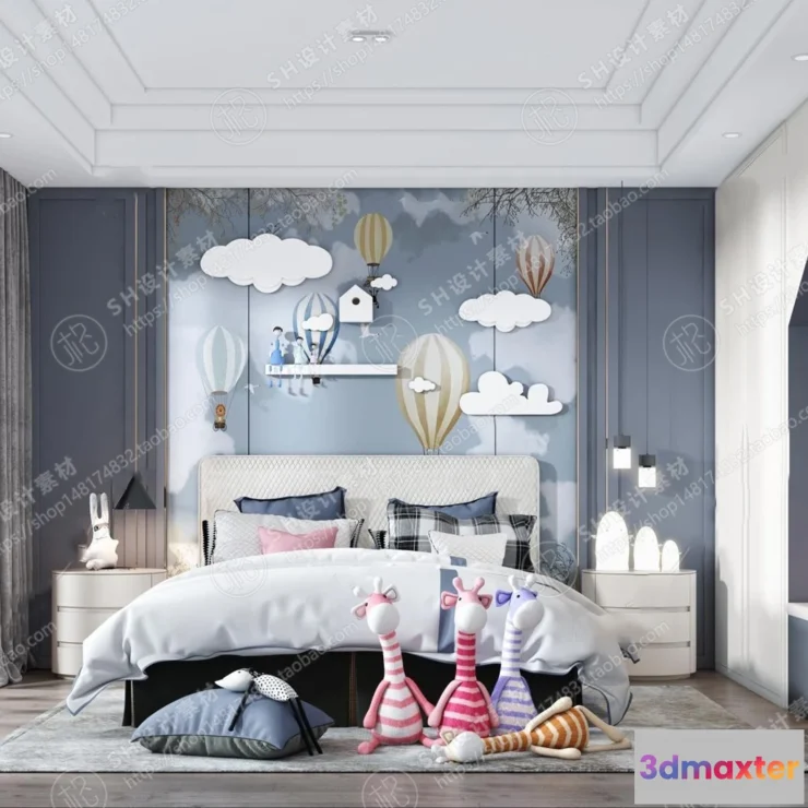 1114954 - CHILDREN ROOM 3D SCENES - VRAY RENDER - 80