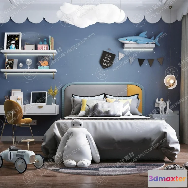1114958 - CHILDREN ROOM 3D SCENES - VRAY RENDER - 82