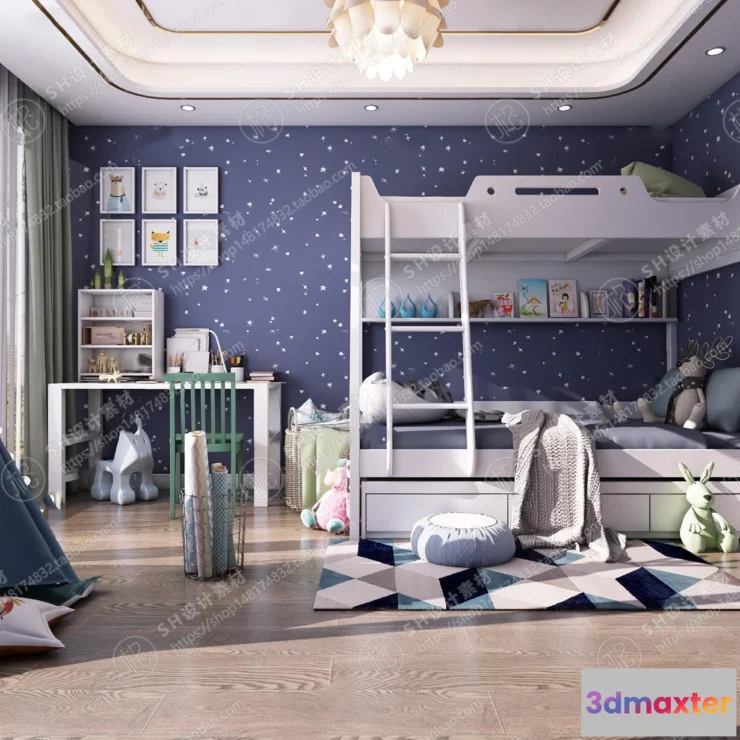 1114974 - CHILDREN ROOM 3D SCENES - VRAY RENDER - 90