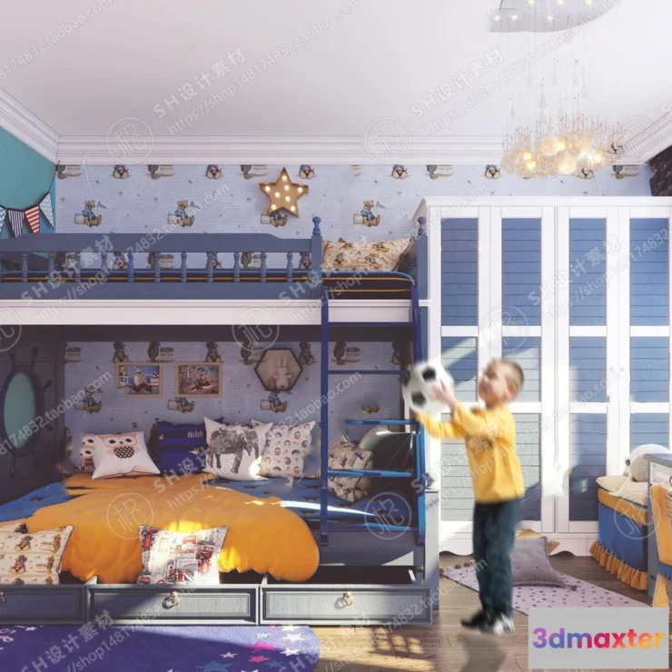 1114976 - CHILDREN ROOM 3D SCENES - VRAY RENDER - 91