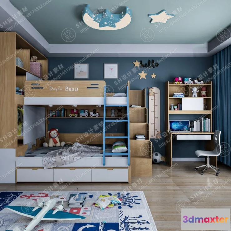 1114978 - CHILDREN ROOM 3D SCENES - VRAY RENDER - 92