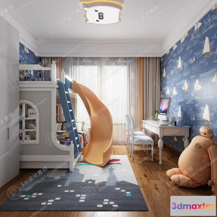 1114980 - CHILDREN ROOM 3D SCENES - VRAY RENDER - 93