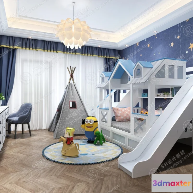 1114982 - CHILDREN ROOM 3D SCENES - VRAY RENDER - 94