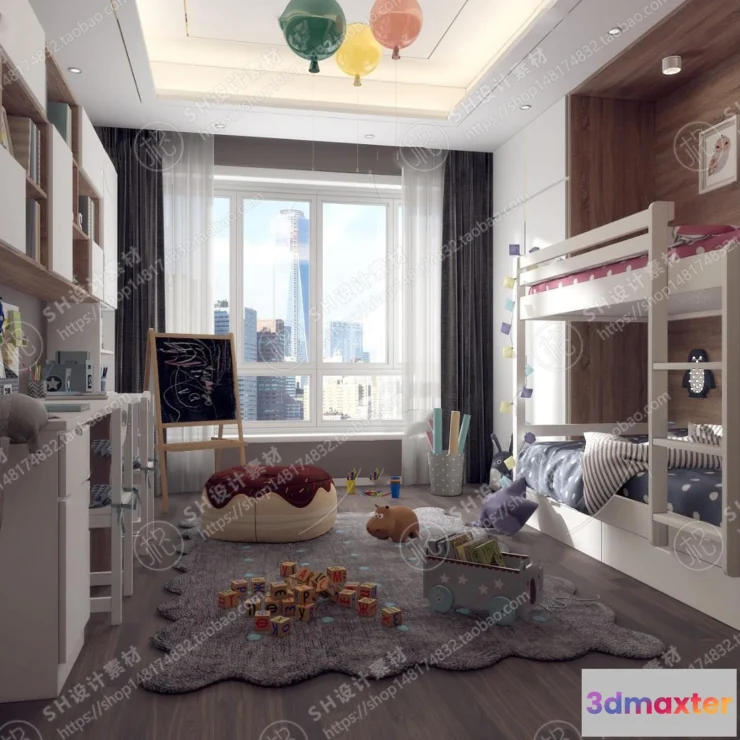 1114988 - CHILDREN ROOM 3D SCENES - VRAY RENDER - 97